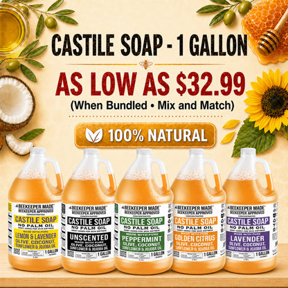 1 GALLON LIQUID NATURAL CASTILE SOAP