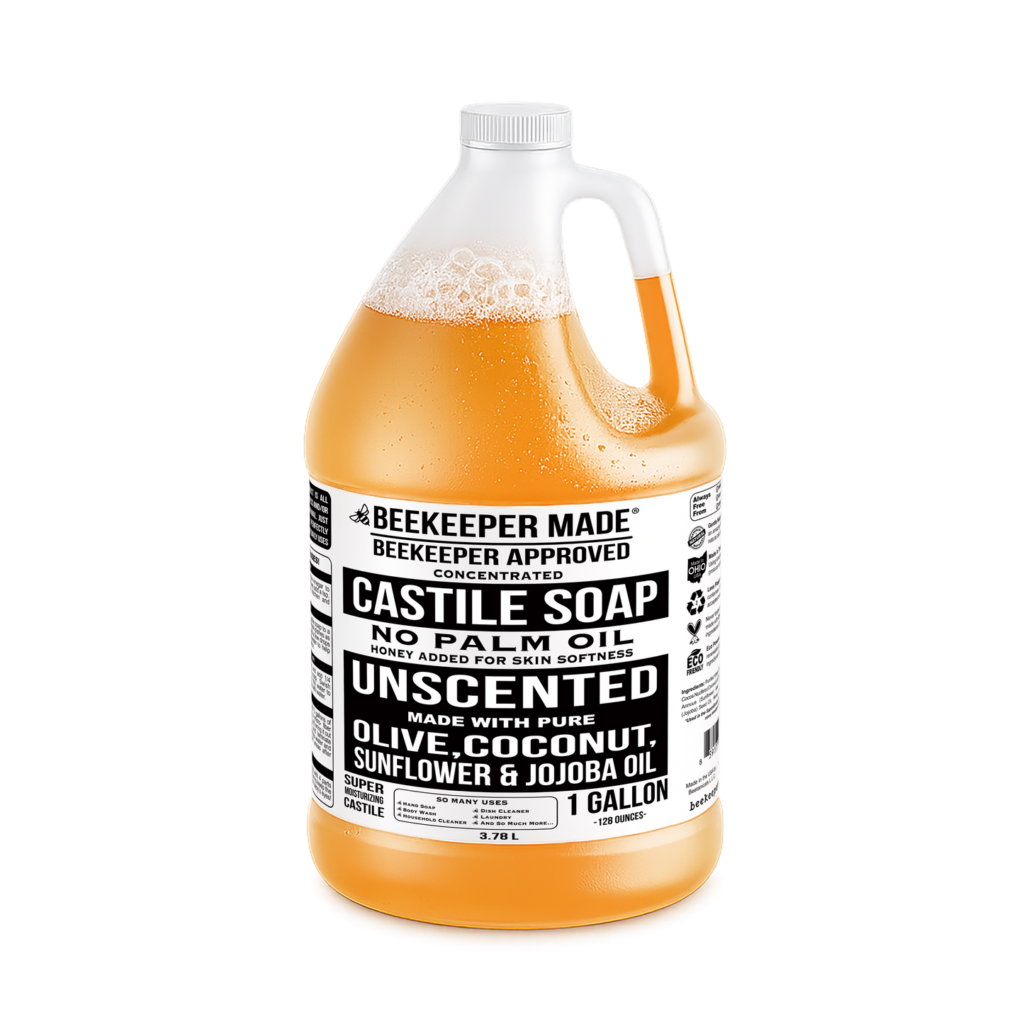 1 GALLON LIQUID NATURAL CASTILE SOAP
