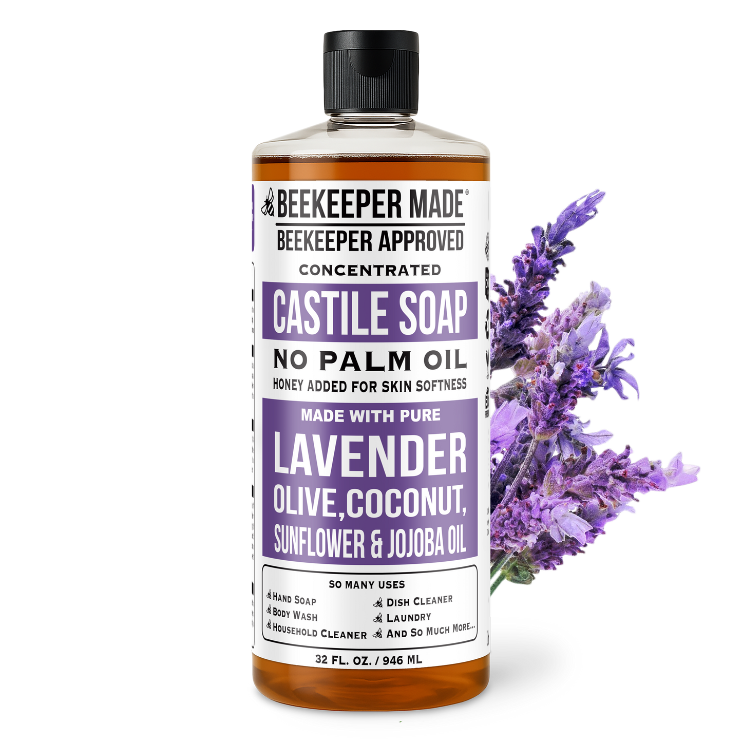 32 OUNCE LIQUID NATURAL CASTILE SOAP