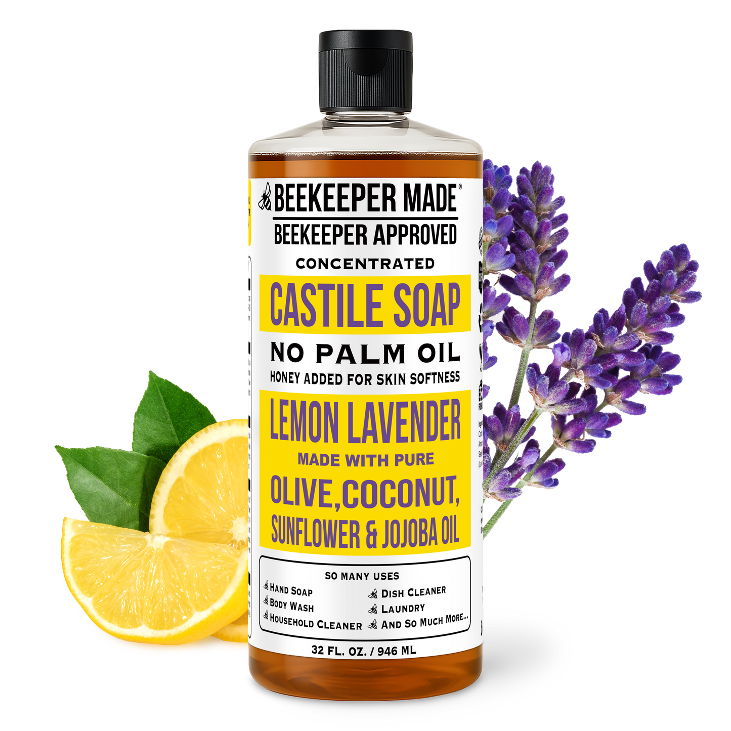 32 OUNCE LIQUID NATURAL CASTILE SOAP