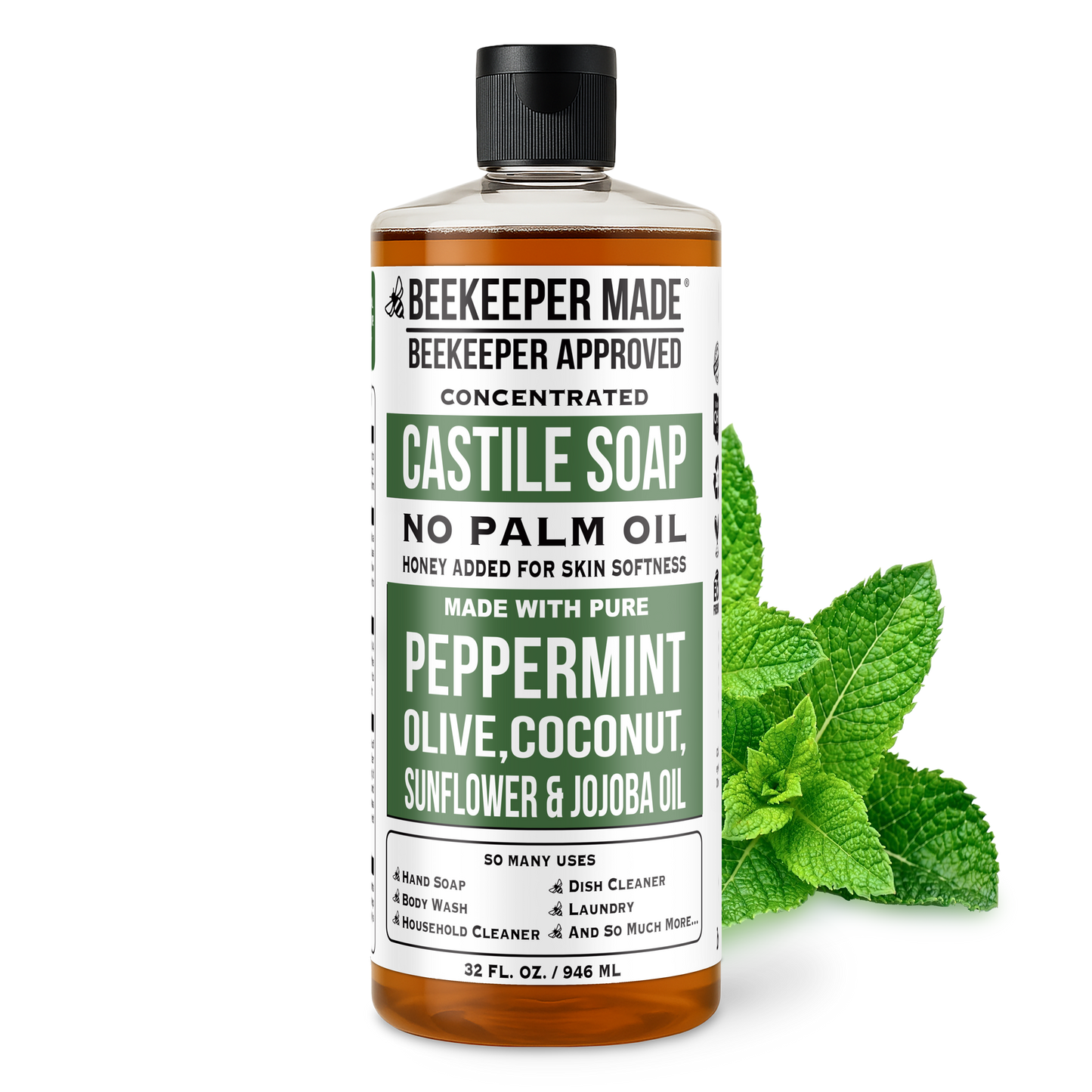 32 OUNCE LIQUID NATURAL CASTILE SOAP