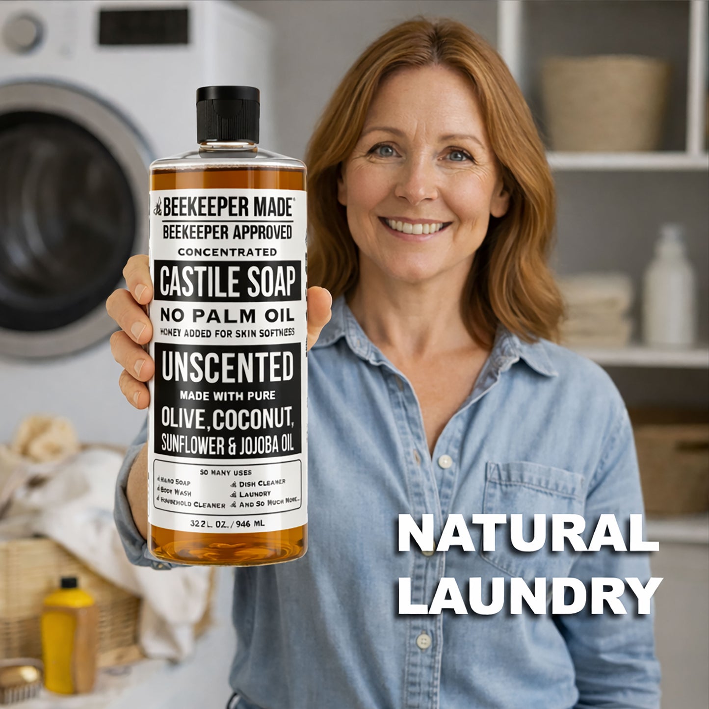 32 OUNCE LIQUID NATURAL CASTILE SOAP