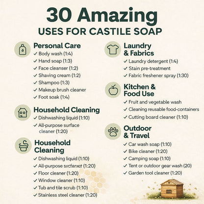 32 OUNCE LIQUID NATURAL CASTILE SOAP